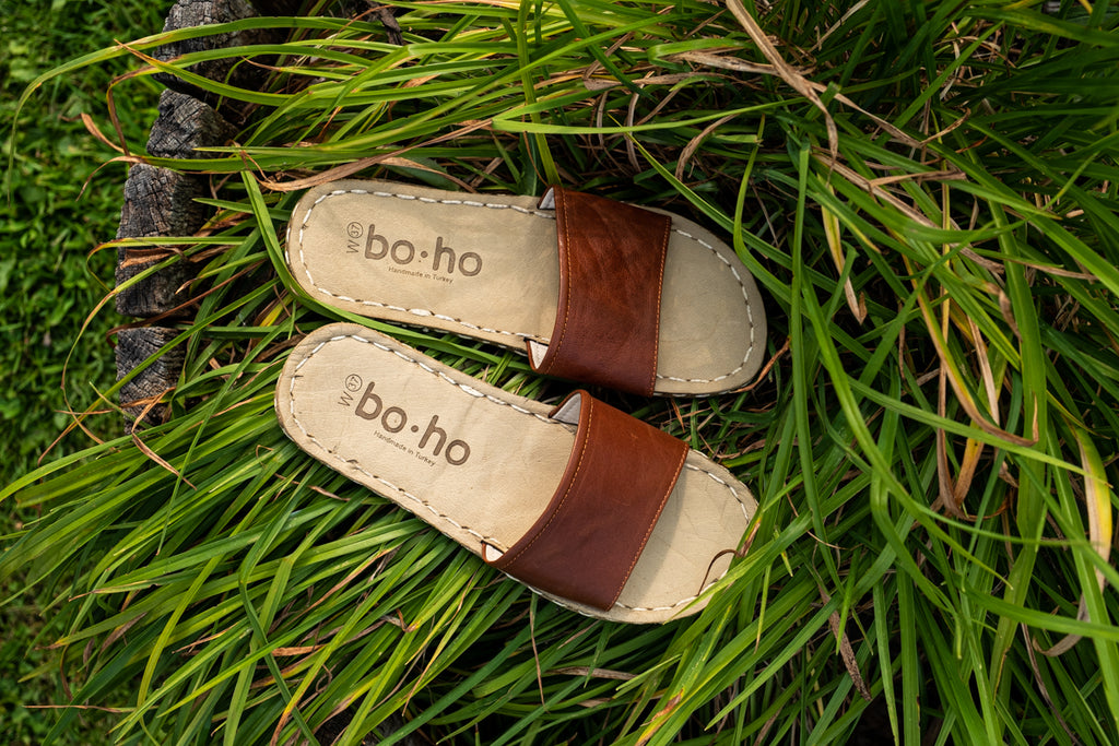Boho slides summer sandals