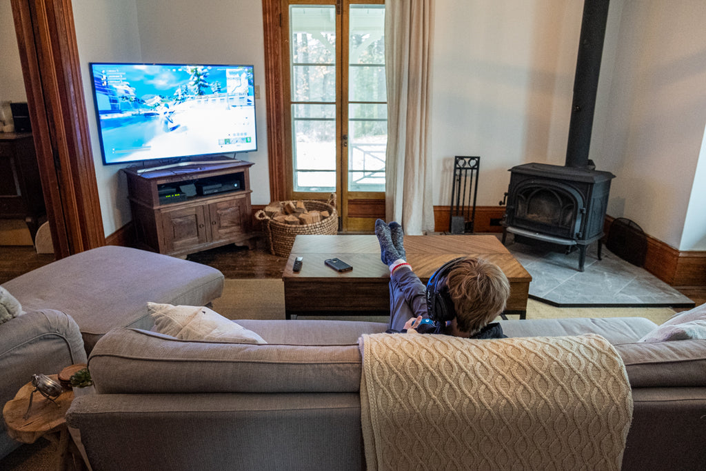 child playing video games, EMF exposure