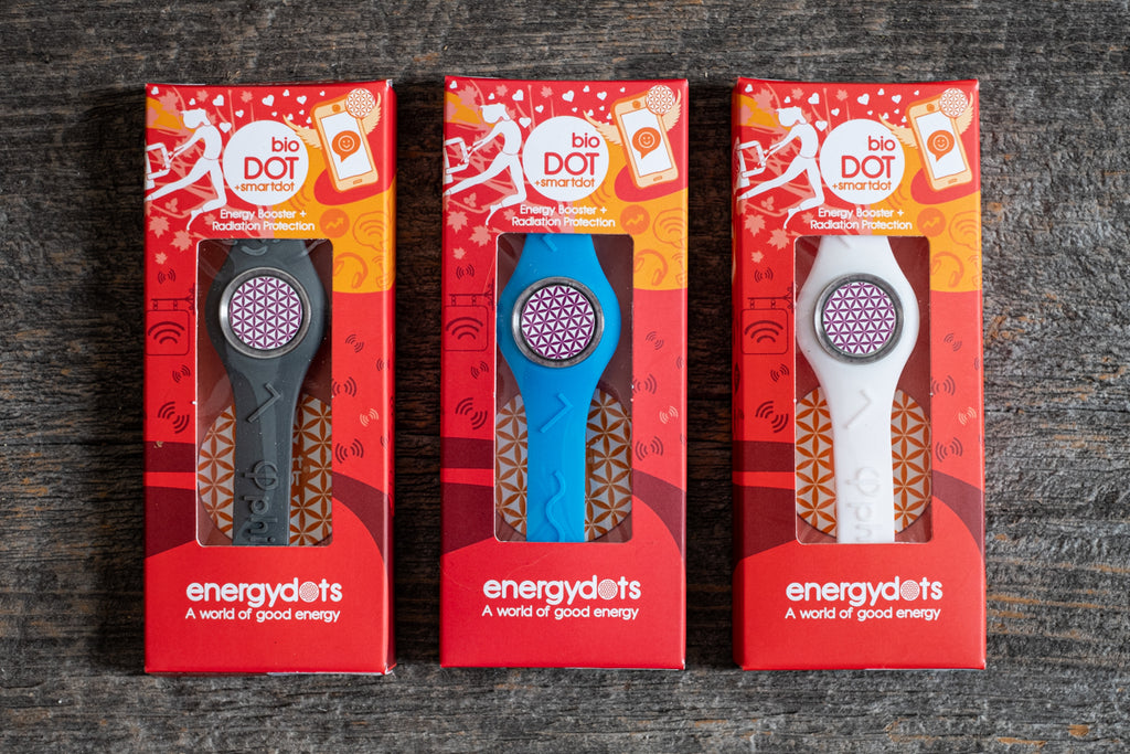 BioBands and energy dots protecting you against harmful EMFs