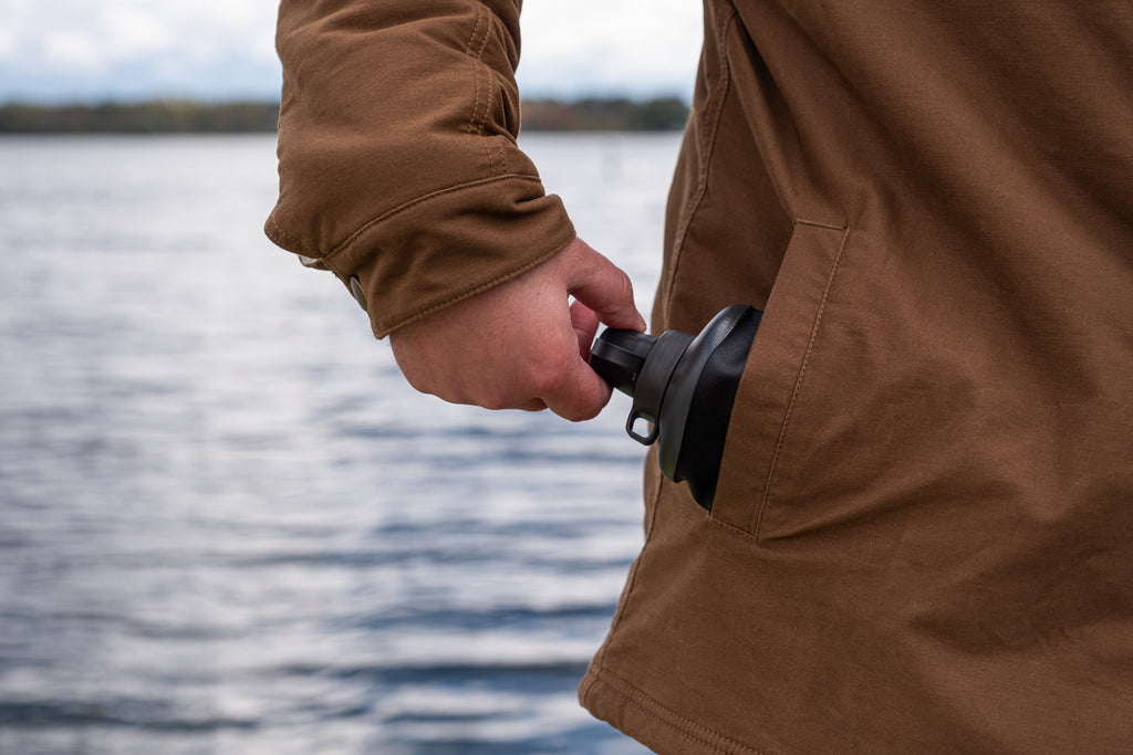 Collapsible Squeeze Bottle with Filter fits in pocket