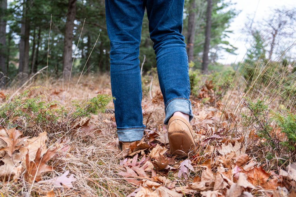 Earthing moccasins or shoes made with all leather in the soles are conductive and allow you to be grounded