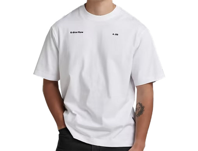 G-Star Raw Ribbed Long Sleeve T-Shirt White