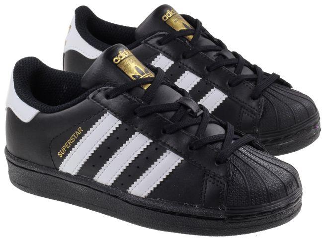 Adidas Kids Superstar Trainers in Black White | Landau Store