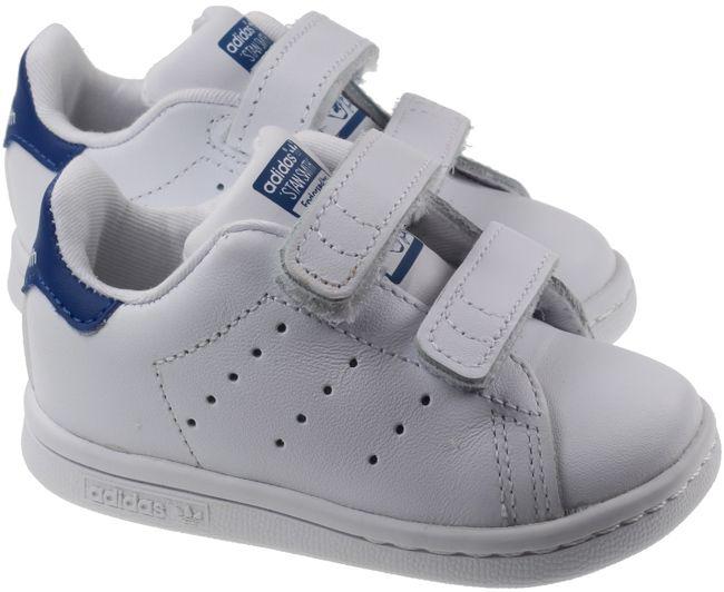 contacto Turista Derivar Adidas Trainers Infant Stan Smith Footwear White EQT Blue Velcro | Landau  Store