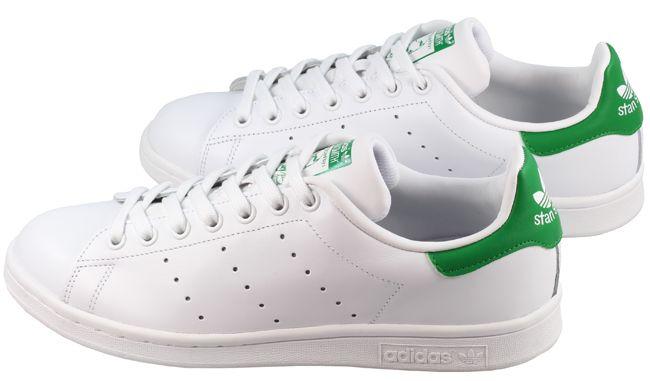 Pedir prestado Comprensión pegar Adidas Originals Mens Trainers Stan Smith Cloud White Green | Landau Store