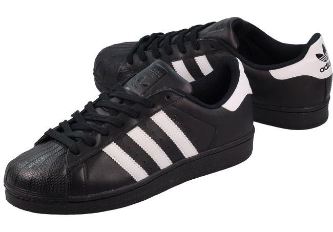 black leather adidas trainers mens