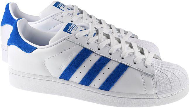 Adidas Trainers Superstar White Royal Blue | Landau Store