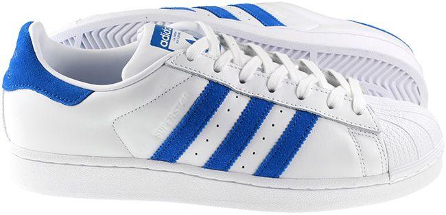 Doblez Depender de harto Adidas Trainers Mens Superstar White Royal Blue | Landau Store