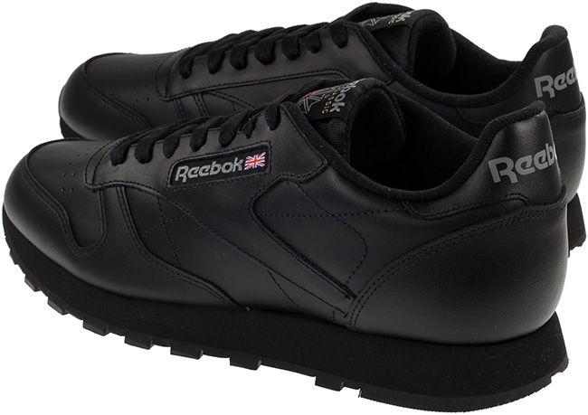 black trainers leather mens