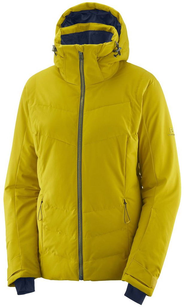 Salomon Womens Icecrystal Ski Jacket Avacado | Store