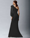 One Sleeve Black Dress