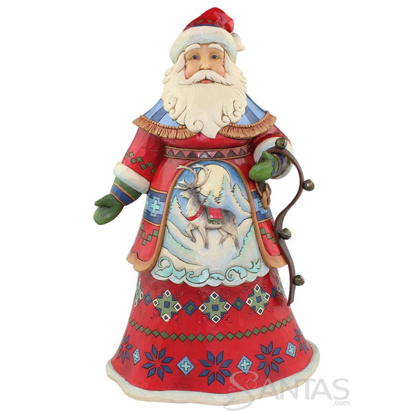 Lapland Santa with Bells - Joyful Journey Jim Shore 4058783 | santas.com