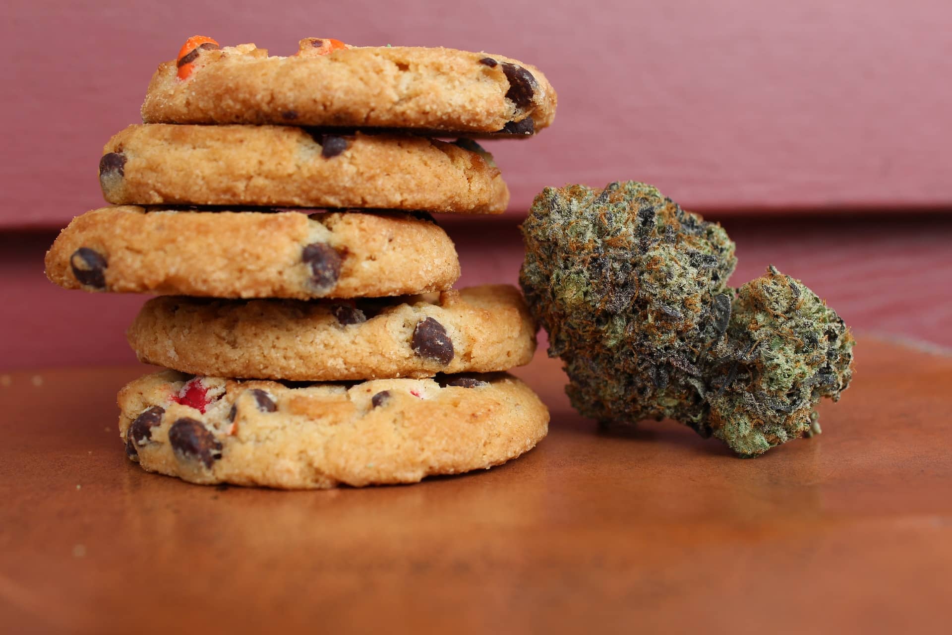 M&M chocolate chip cookies infused with THC