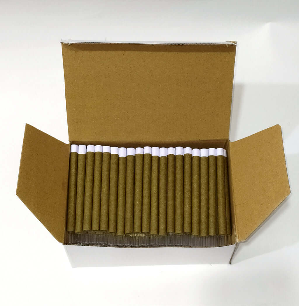 Hand Rolled Tubes with Glass Filter Tips - Hemp Wrapper