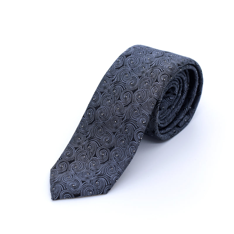 akzente Herren Krawatte Seidenkrawatte 100% Seide 6cm gemustert