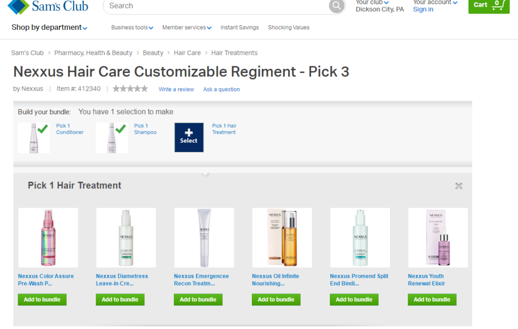 Nexxus Hair Care Customizable Regiment Pick 3 Sam s Club3