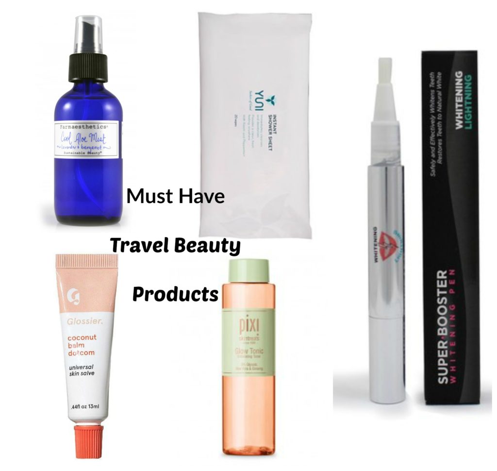 Must-have airplane friendly beauty products via @agirlsgottaspa