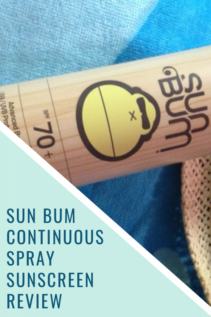 Sun Bum Continuous Spray Sunscreen review. #sunprotection #sunbum