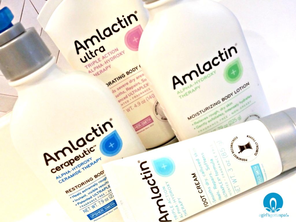 Sponsored by AmLactin: Review of AmLactin Skin Care products for those with dry skin via @agirlsgottaspa