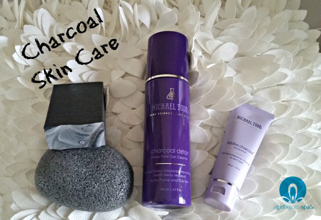 Love these charcoal skin care products for acne prone skin via @agirlsgottaspa