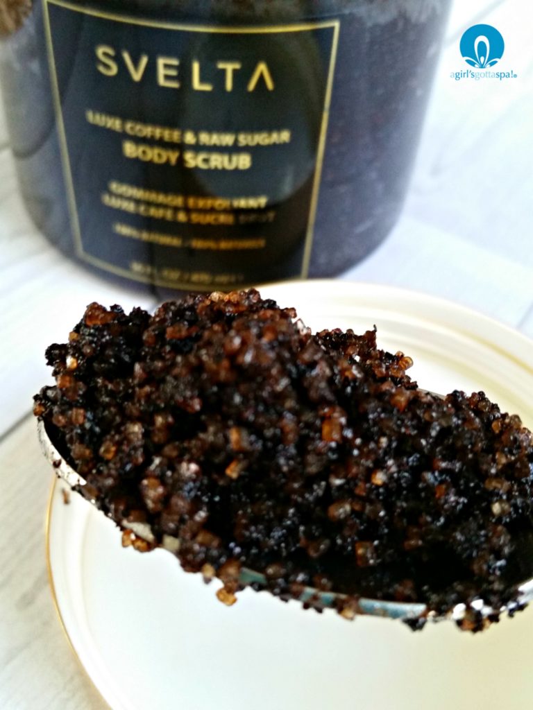 Love this coffee body scrub from @sveltatan! Check out the review on @agirlsgottaspa