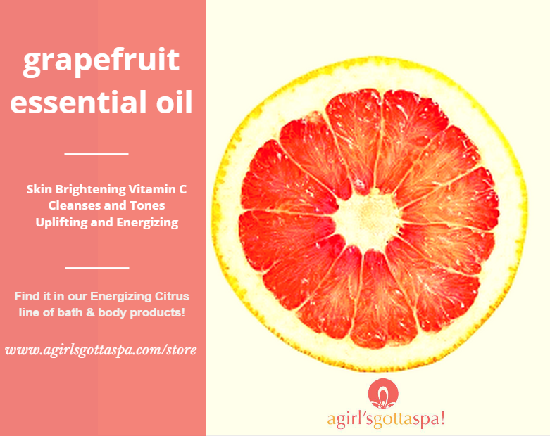Amazing skin and mood-enhancing benefits of grapefruit essential oil via @agirlsgottaspa