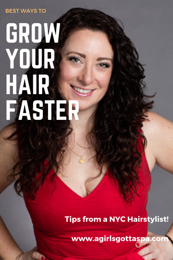 Tips from a NYC hairstylist on how to grow your hair faster after a bad haircut. #haircare