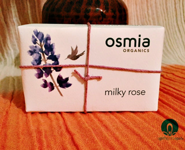 Osmia Organics Milky Rose Soap review via @agirlsgottaspa