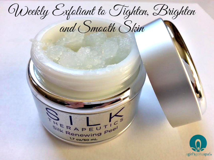 Love this weekly exfoliant. Silk Renewing Peel @skincarebysilk via @agirlsgottaspa #PowerofSilk