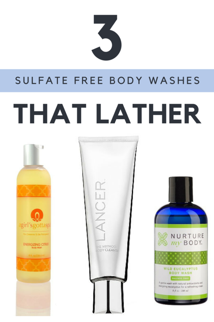 Looking for a sulfate free body wash but still want the bubbles? Take a look at these body washes from @agirlsgottaspa @nurturemybody and Lancer.