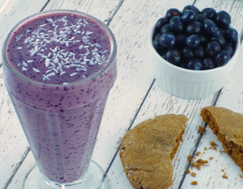 Vegan Blueberry Cookie #smoothie #recipe