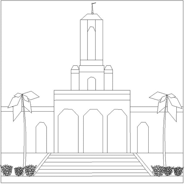 Newport Beach California Temple – Quilt a Temple