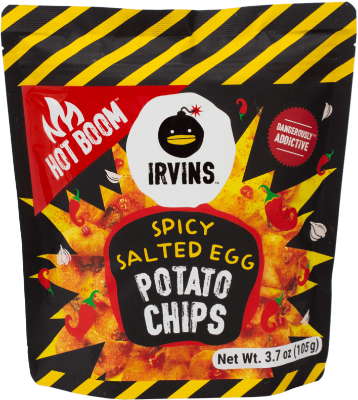 Spicy Salted Egg Potato Chips Single | IRVINS US | Reviews on Judge.me