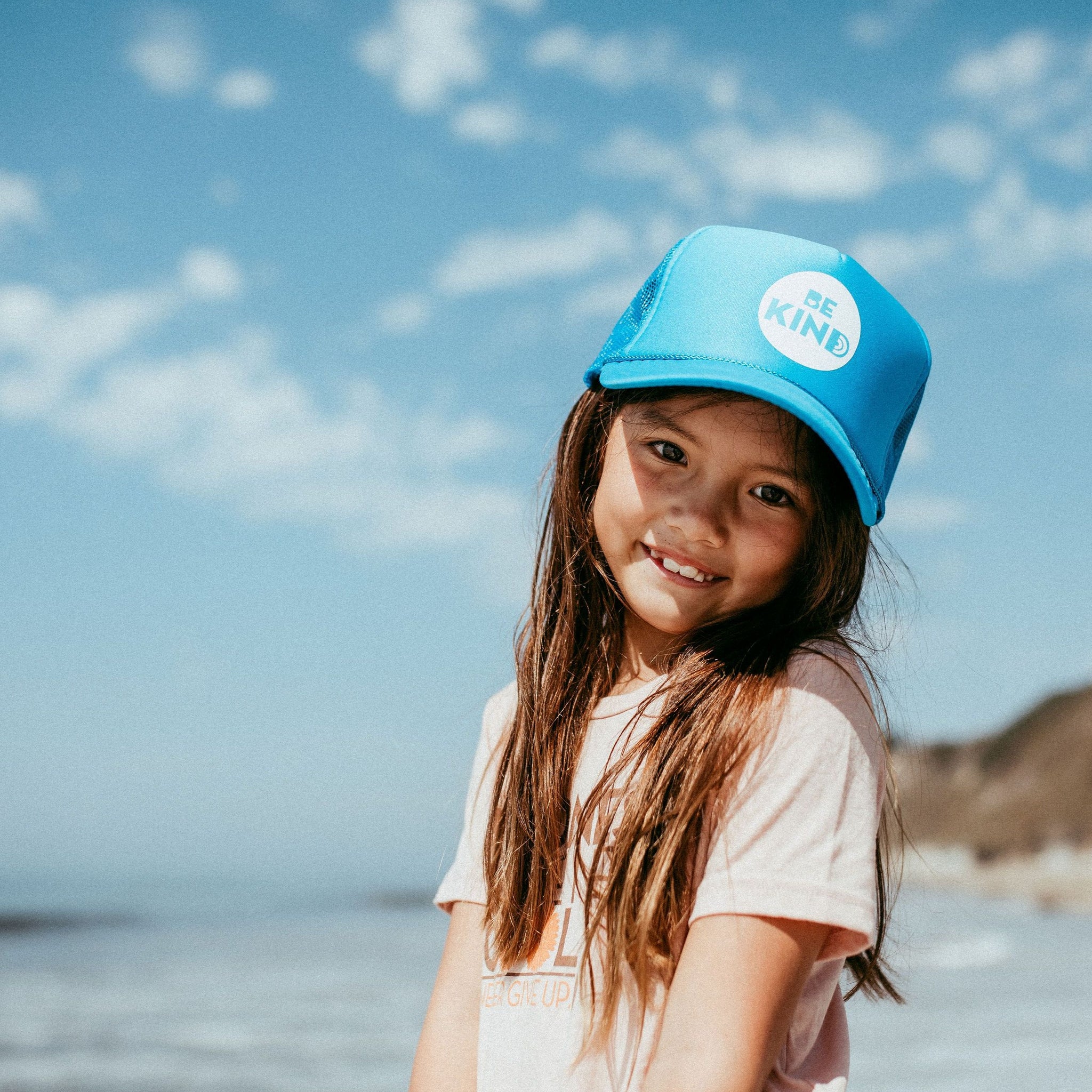 Kids Trucker Hat Kindness Is Always Cool Polyester Boys Caps & Girls Caps