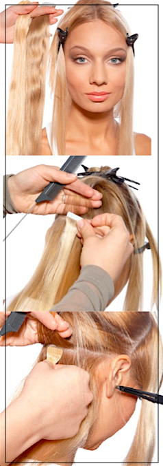 extensions de cheveux russes bandes adhésives hairport extensions 