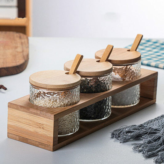 Wall Mounted Plastic Spice Jars Set with Spoon Kitchen Salt and Pepper  Container Condiment Organizer Moisture Proof Seasoning Box Bl22668 - China  Spice Jar and Wall Mounted price