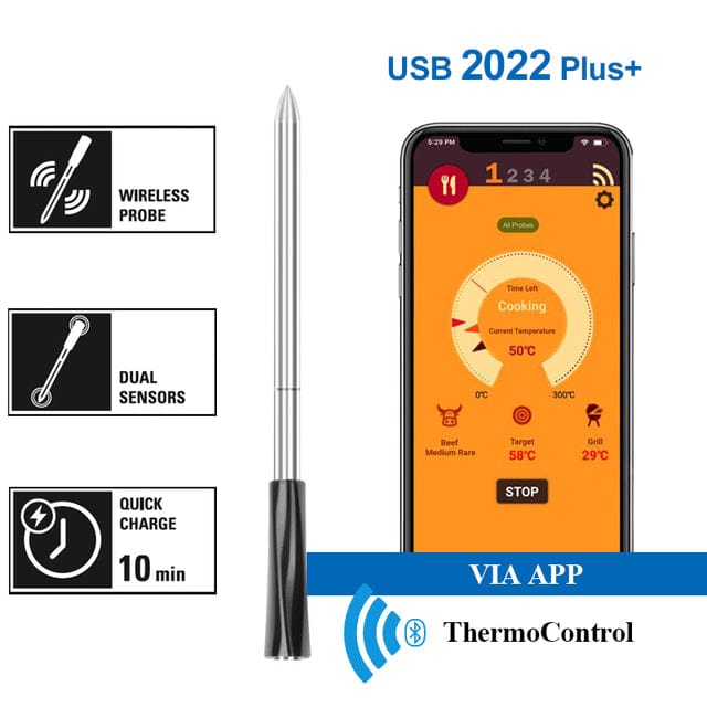 Meat Thermometer, Oven & Grill Thermometer, Best Meat Thermometer, Wireless Meat  Thermometer, Smoker & BBQ Thermometer – HomeRelaxOfficial