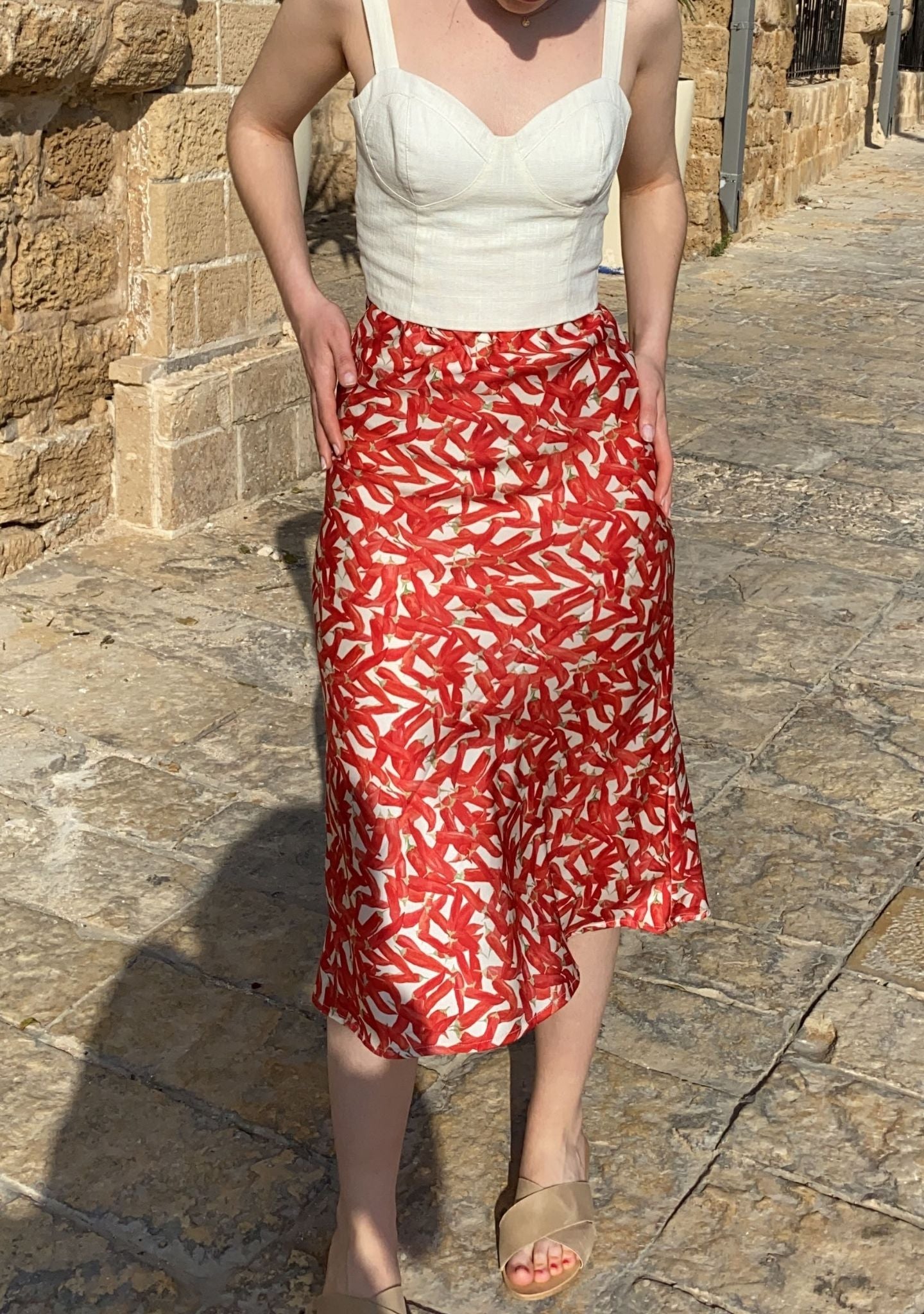 Lexa Skirt | Peppers Print - Anomable