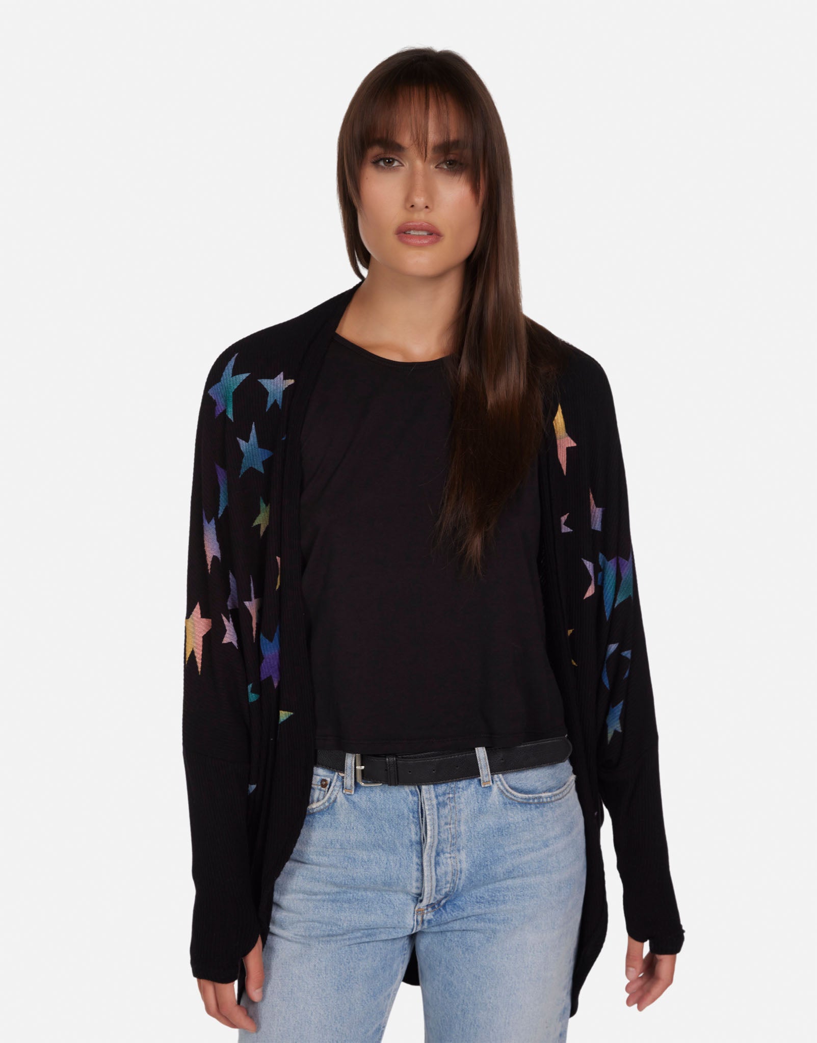 Lauren Moshi Irina Rainbow Stars In Black