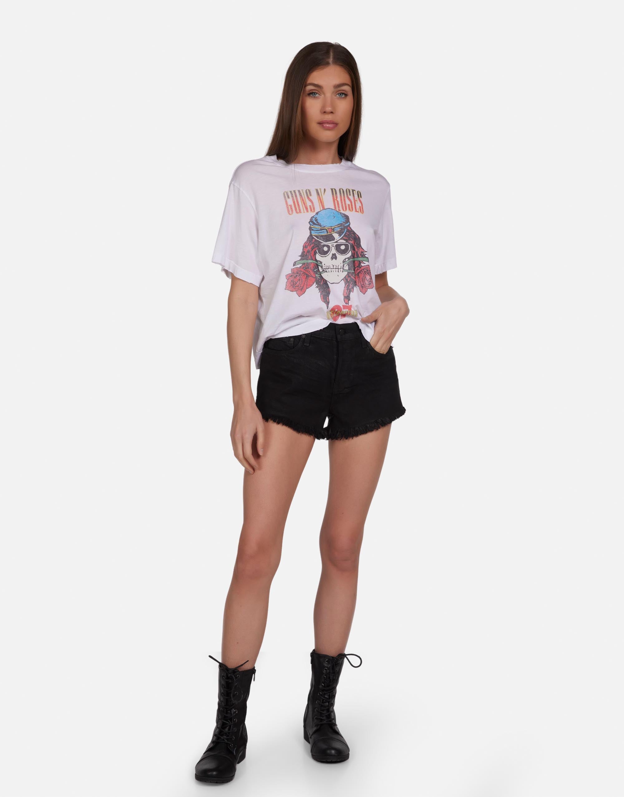 Lauren Moshi Rue Guns N' Roses Skull In Milk