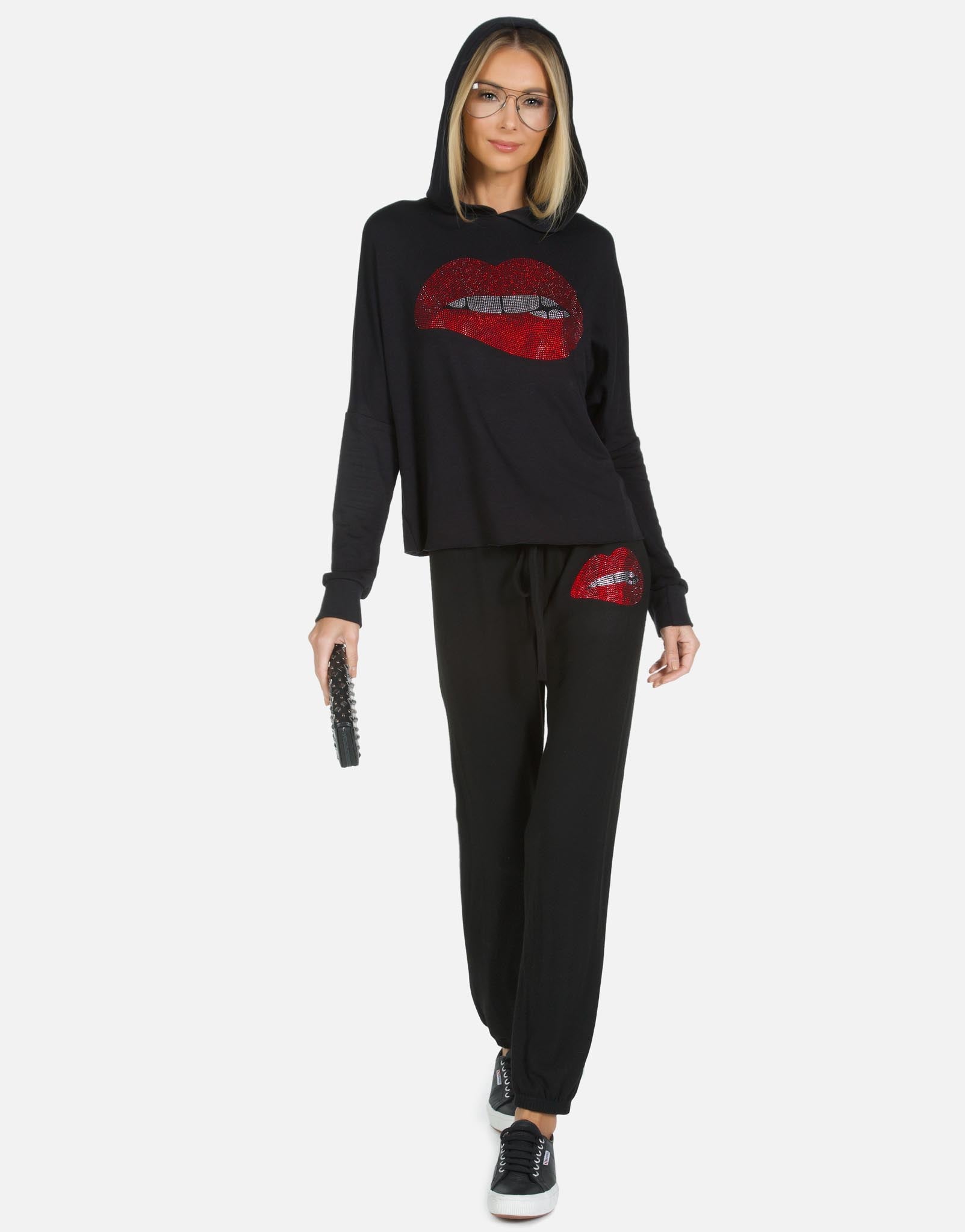 lauren moshi lips sweatshirt