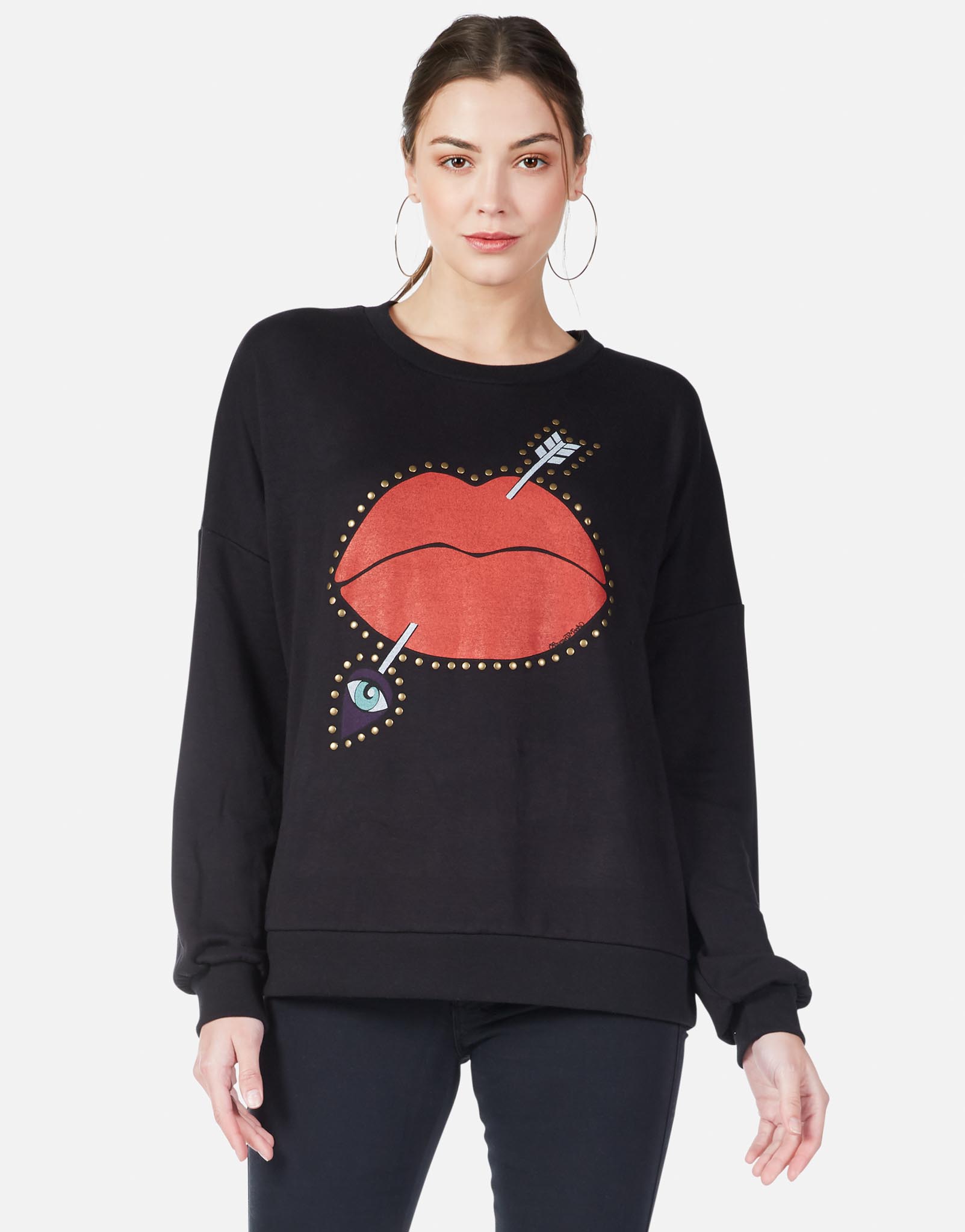 lauren moshi lips sweatshirt