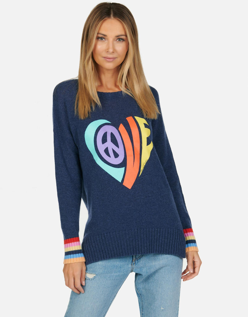 gap rainbow heart sweater