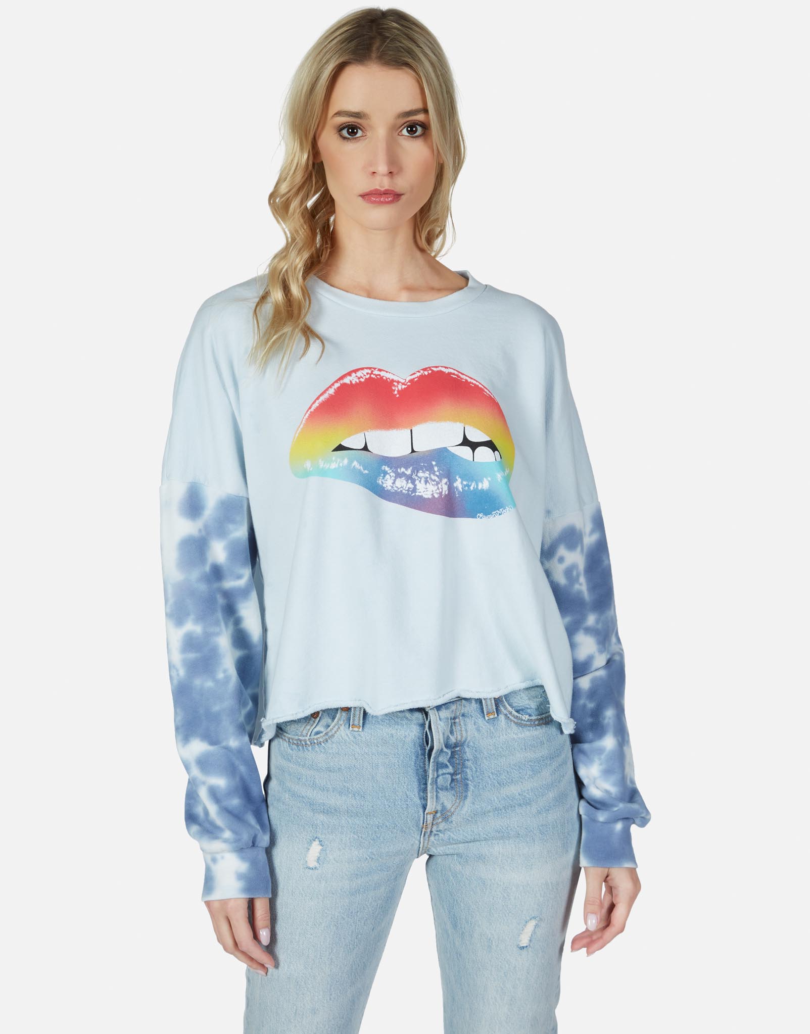 lauren moshi lips sweatshirt