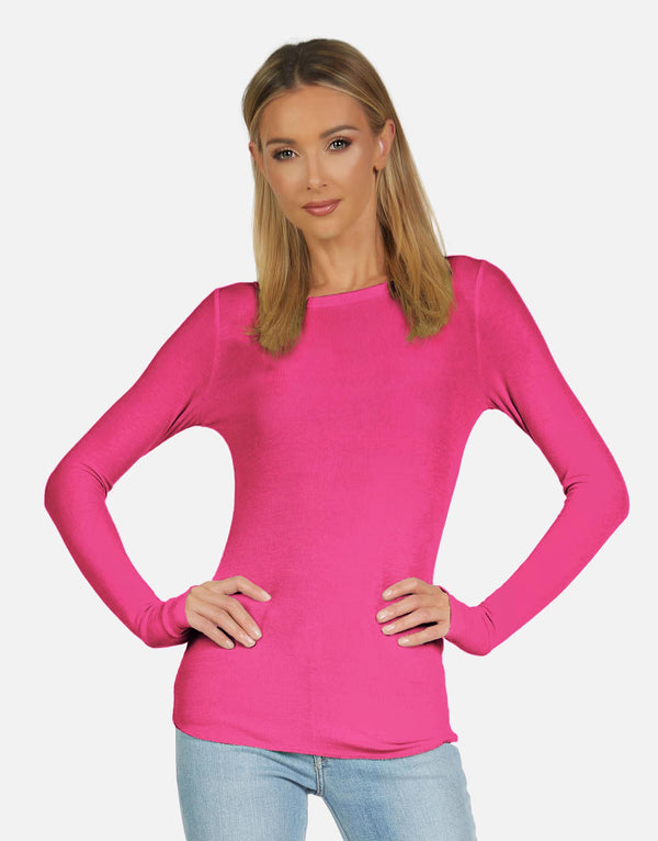 Alick Fitted Tee Neon Pink – Michael Lauren