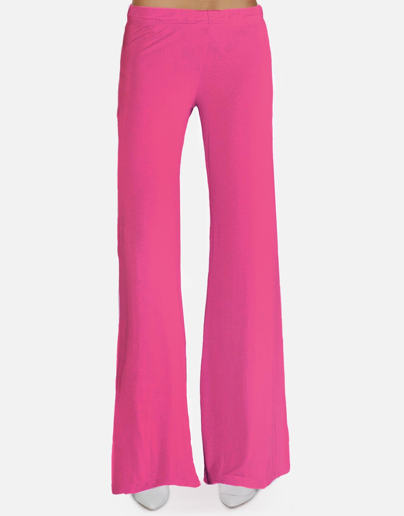 Derby Wide Leg Pant - Bright Pink XL