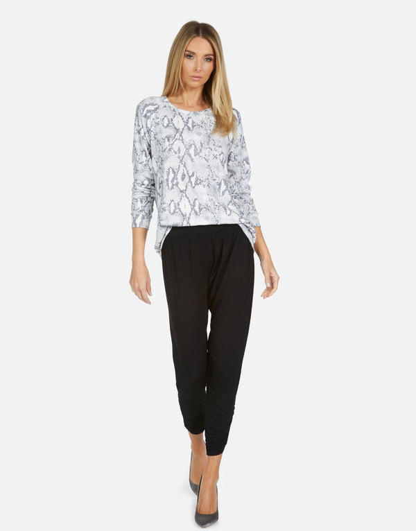 Long Sleeve Fitted Cutout Top  Mitchell Core by Michael Lauren