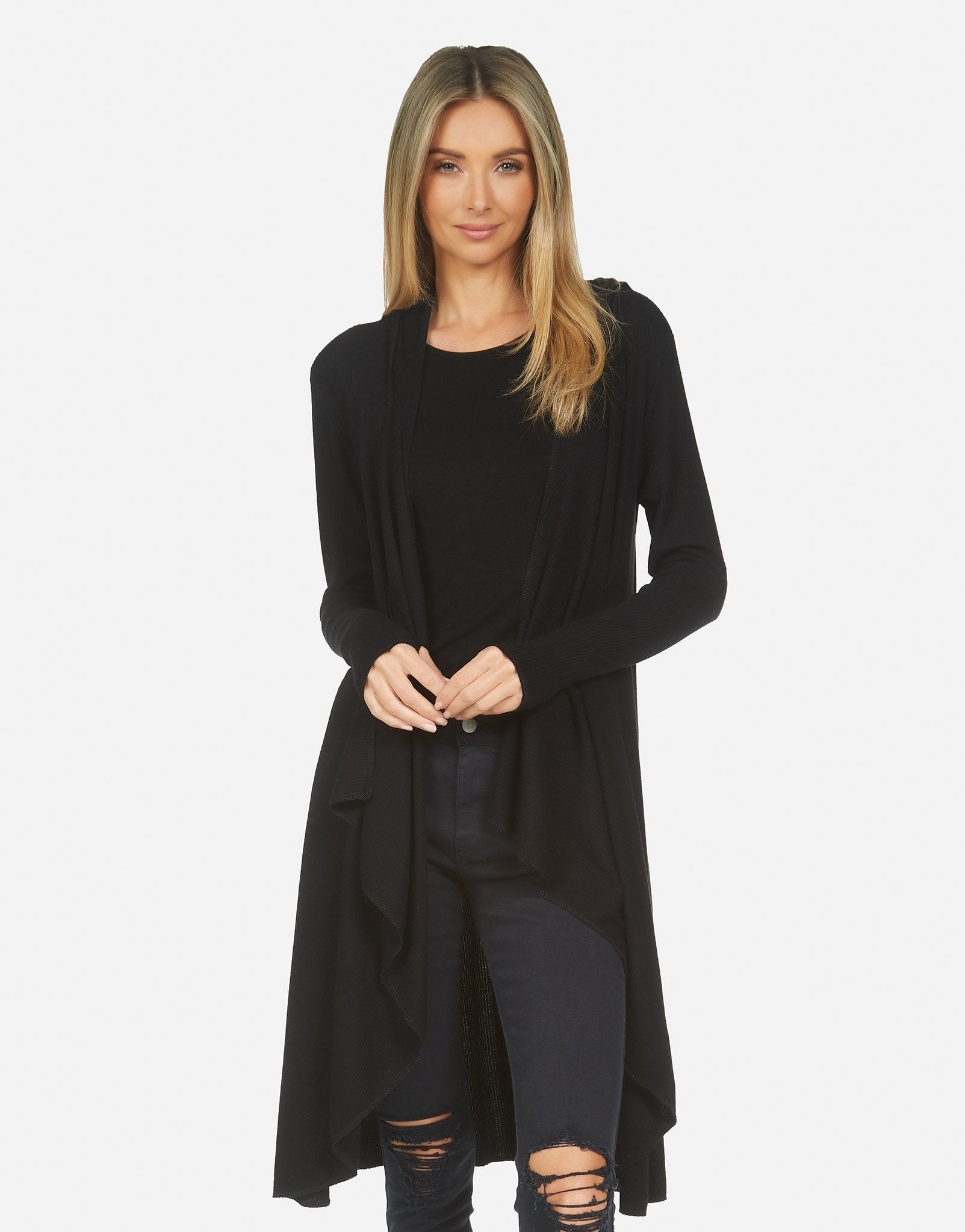 Martel LE Hoodie Cardigan - Black L