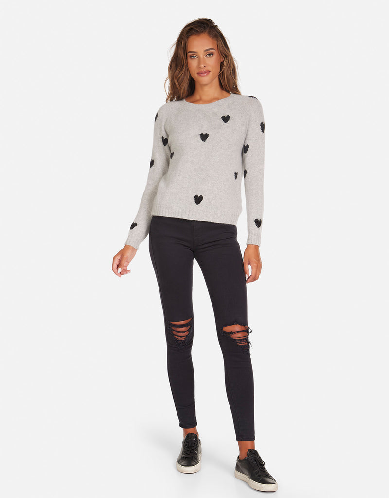 Godric Cashmere Heart Sweater – Michael Lauren