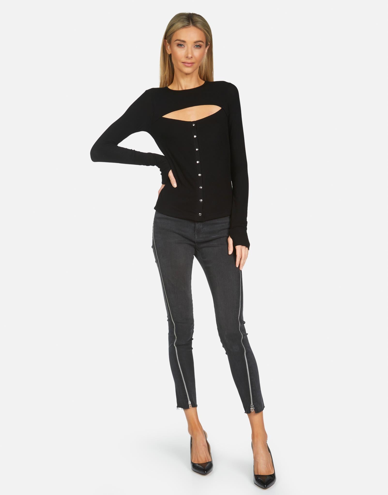 Manolo Snap Top - Black XS